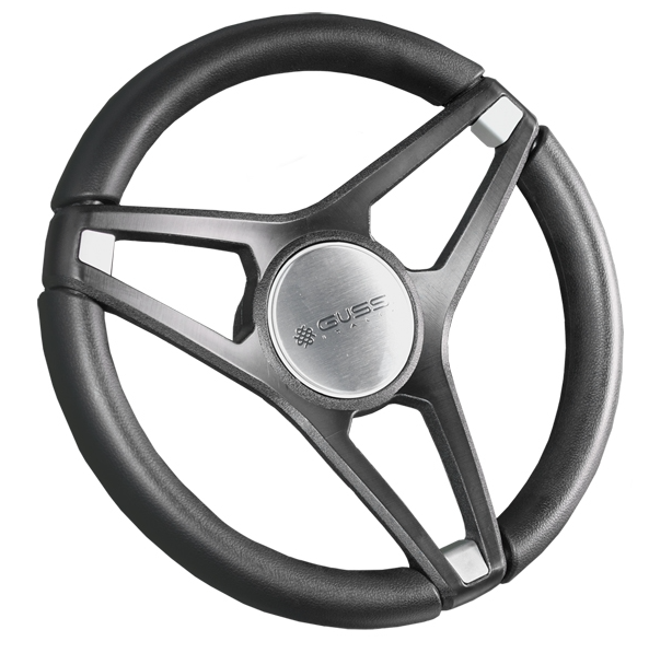 Club Car Gussi Molino Black Steering Wheel 06-143
