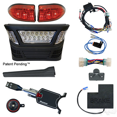 LGT-340LT2B9 - BYO LED Light Bar Kit,  Club Car Precedent, Gas 04+ & Electric 04-08.5, 12-48V, (Standard, OE Fit) LGT-340LT2B9