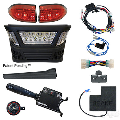 LGT-340LT3B9 - BYO LED Light Bar Kit,  Club Car Precedent, Gas 04+ & Electric 04-08.5, 12-48V, (Deluxe, OE Fit) LGT-340LT3B9