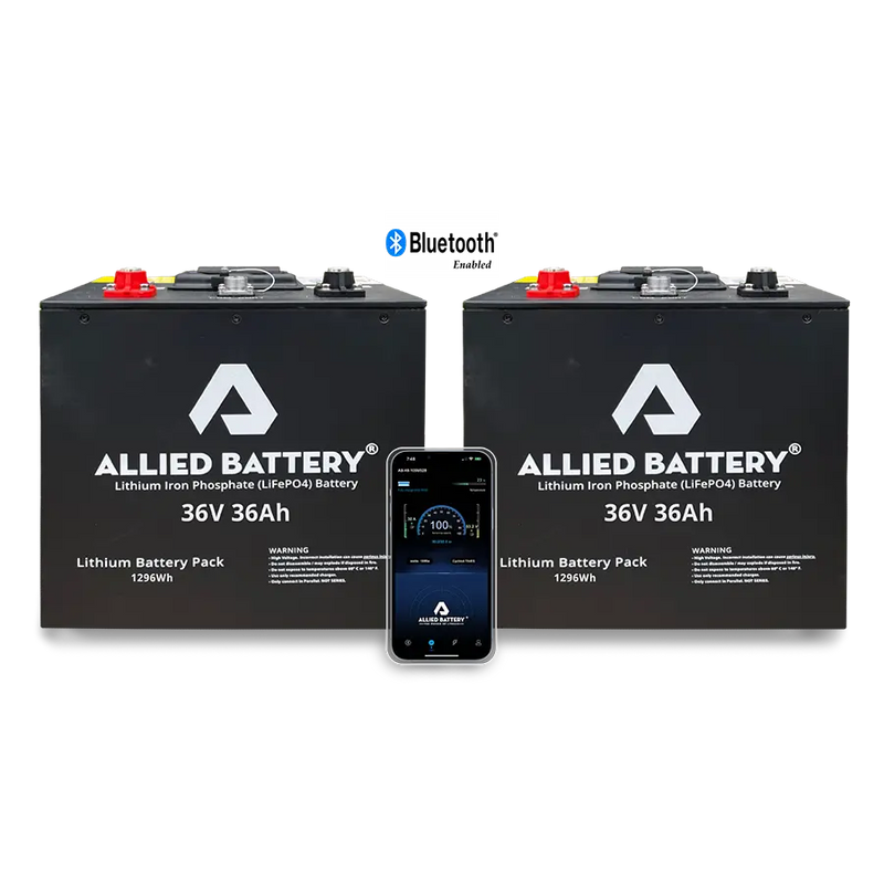 Allied Lithium Battery 36v Drop in Ready Package With Bluetooth Includes Charger