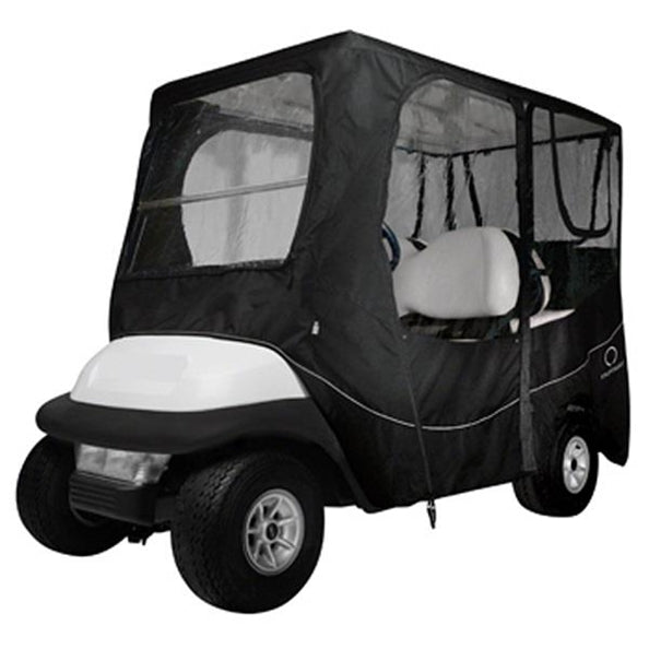 Classic Accessories Deluxe Black 4 Passenger Golf Cart Enclosure Universal
