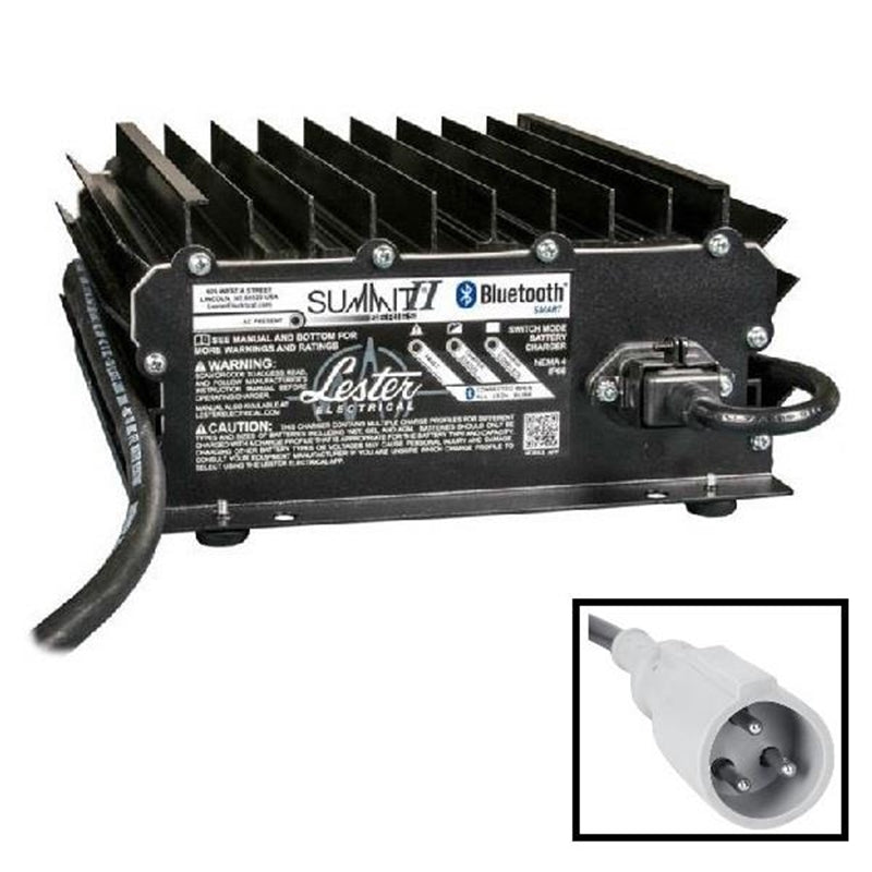 1050W 24 36 48V Battery Charger With Club Car 3-Pin Molded Plug With 8.5 Ft. DC Cord