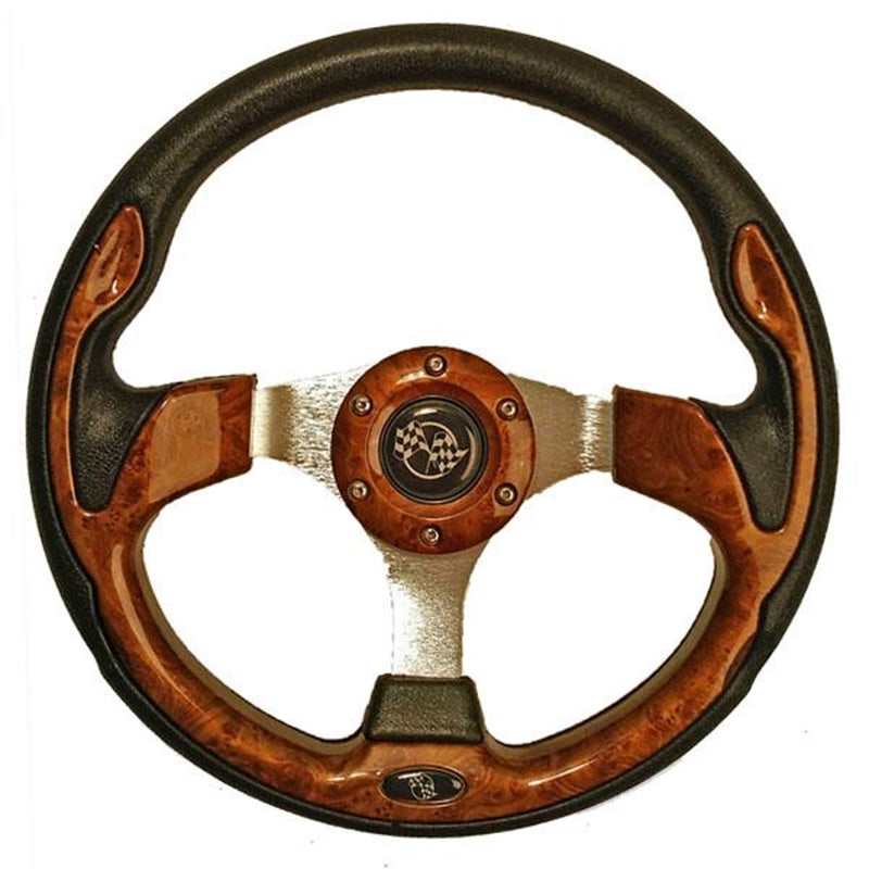 Woodgrain Rally Steering Wheel