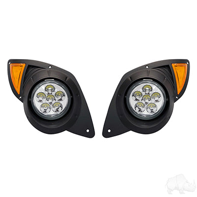 Yamaha Drive 2007-2016 LED Factory Style Headlights With Bezels LGT-317L