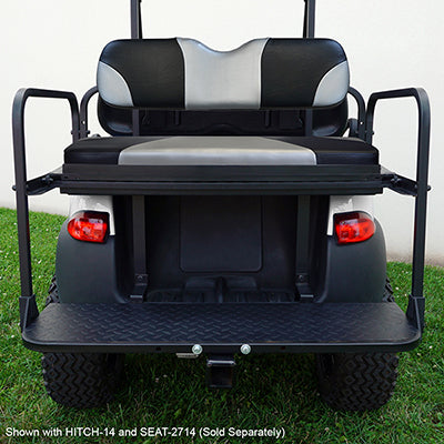 SEAT-331BS-S - RHOX Rhino Seat Kit, Sport Black/Silver,  Club Car Tempo, Precedent 04+ SEAT-331BS-S