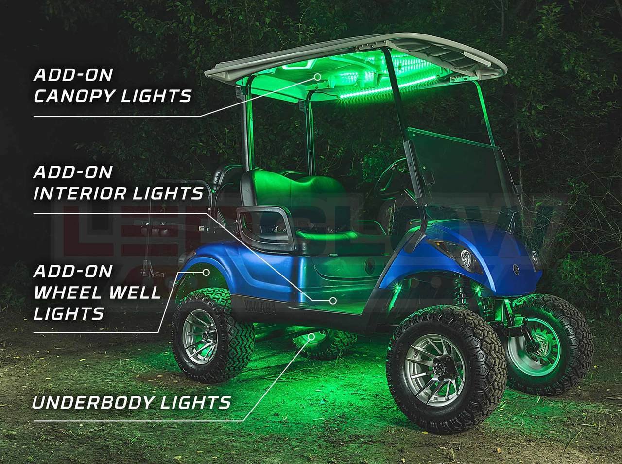 Golf Cart Underbody Expandable LED Light Kits UB001