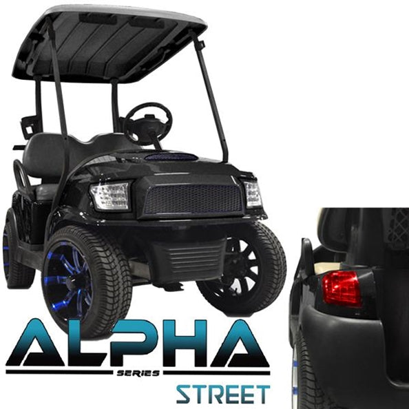 Club Car Precedent ALPHA Street Body Kit in Black (Years 2004-Up) 05-028KS