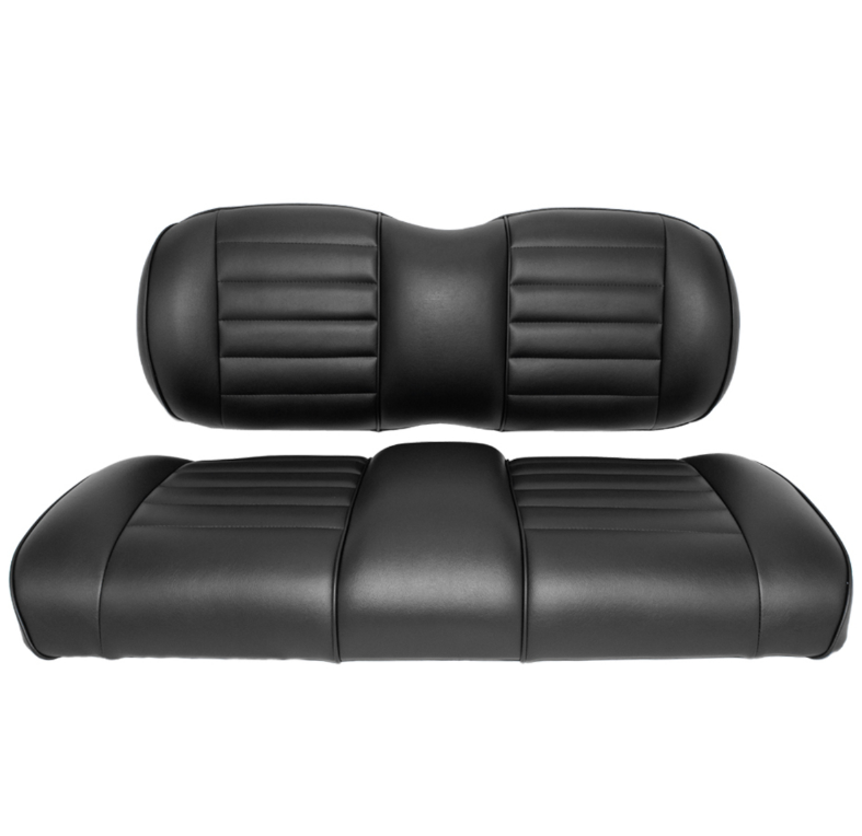 E-Z-GO S6/L6 Premium OEM Style Front Pod Replacement Black Seat Assemblies 10-506-BK01