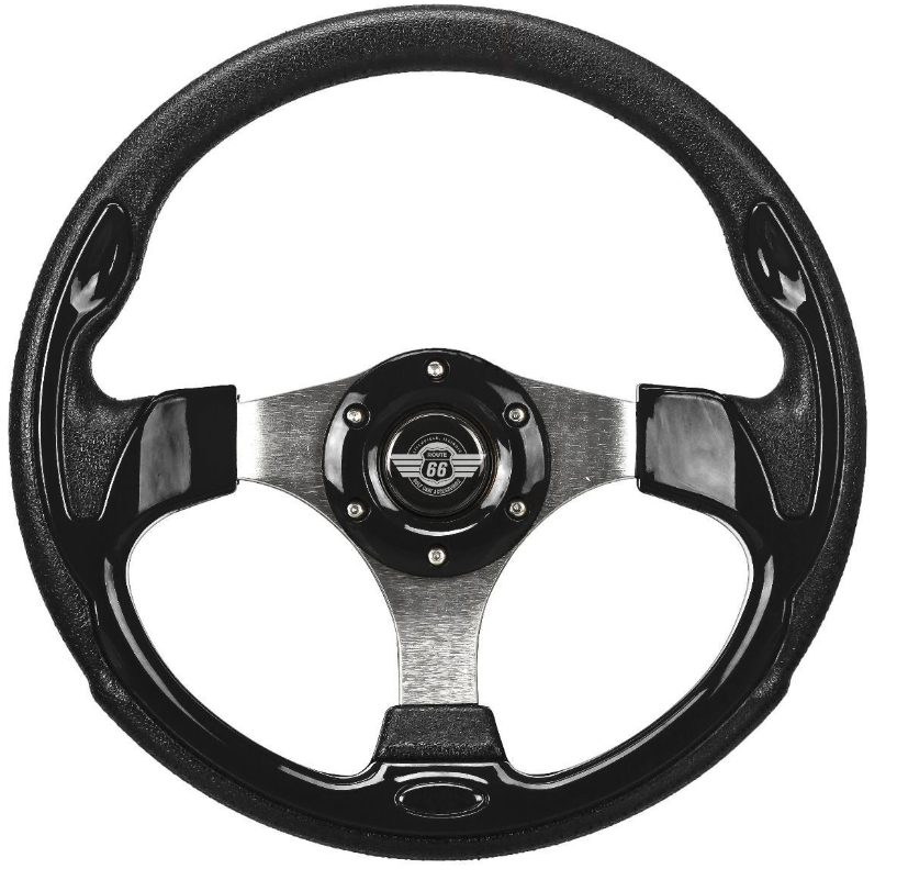 Route 66 12.5" Black Steering Wheel