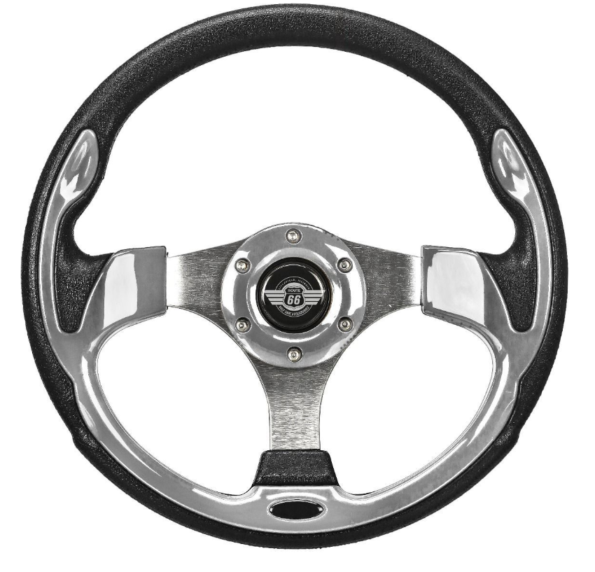 Route 66 12.5" Chrome Steering Wheel