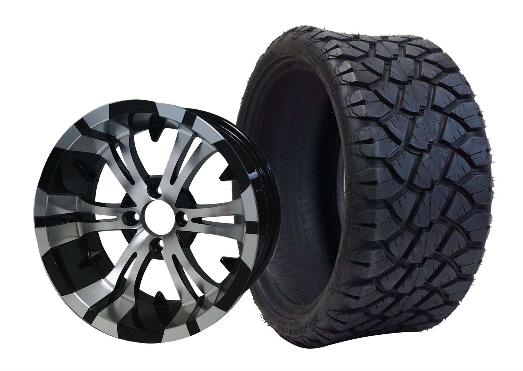 SGC 14" x 7" Vampire Machined/Black Wheel - Aluminum AlloySTEELENG 20"x8.5"-14" STINGER AT Tire DOT approved WH1413-TR1402