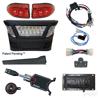 LGT-340LT2B1 - BYO LED Light Bar Kit,  Club Car Precedent, Gas 04+ & Electric 04-08.5, 12-48V, (Standard, Pedal) LGT-340LT2B1
