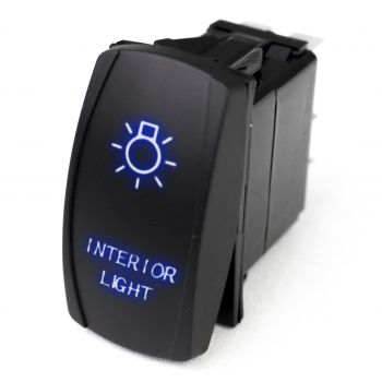 LED Rocker Switch w/ Blue LED Radiance (Interior Lights) RSLJ57B