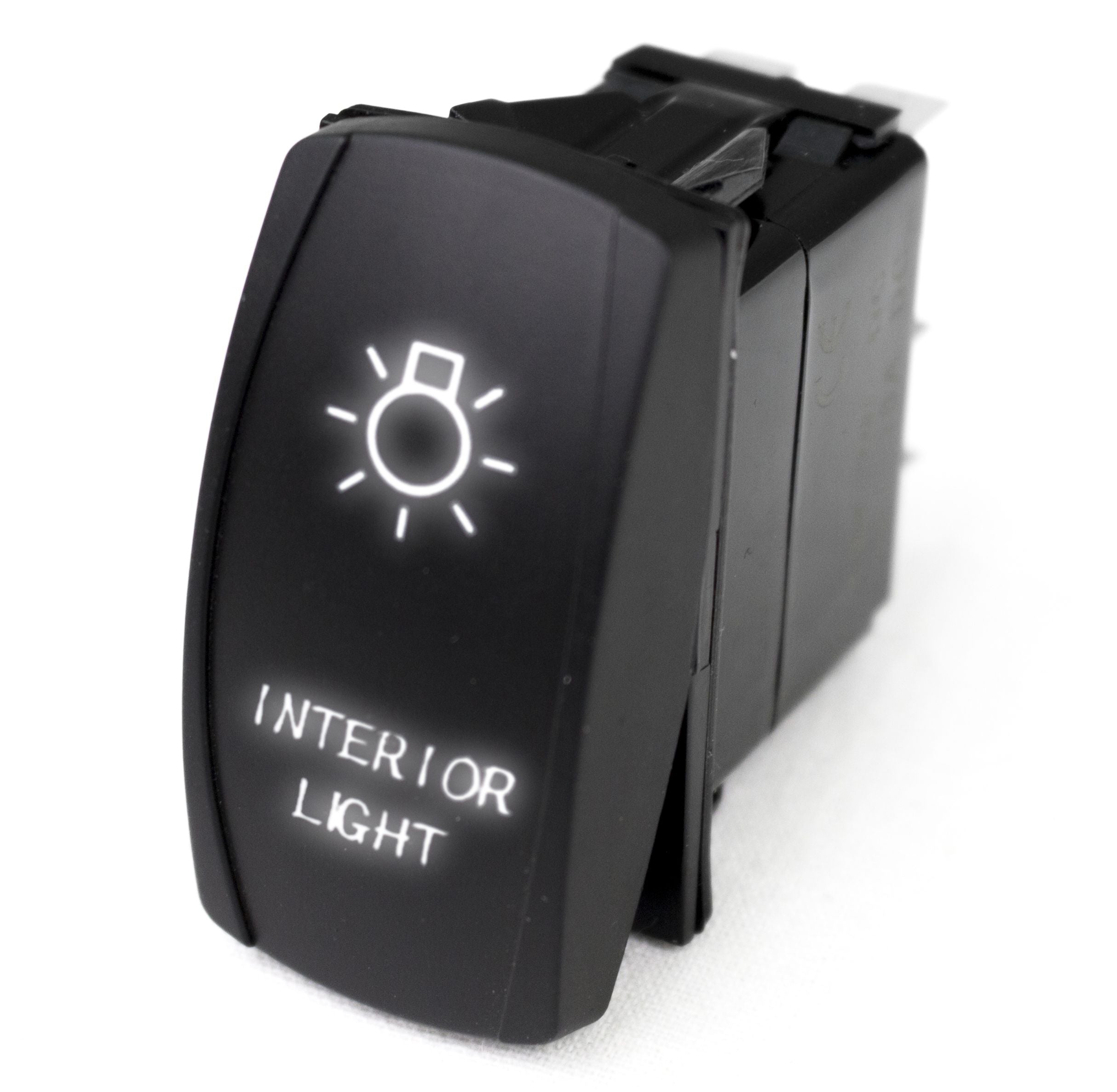 LED Rocker Switch w/ White LED Radiance (Interior Lights) RSLJ57W
