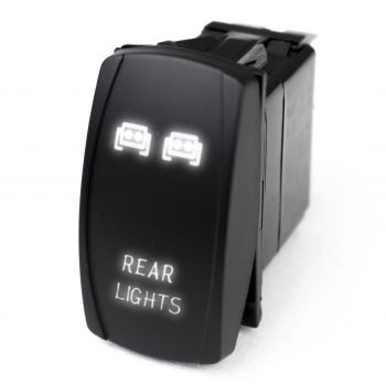 LED Rocker Switch w/ White LED Radiance (Rear Lights) RSLJ60W