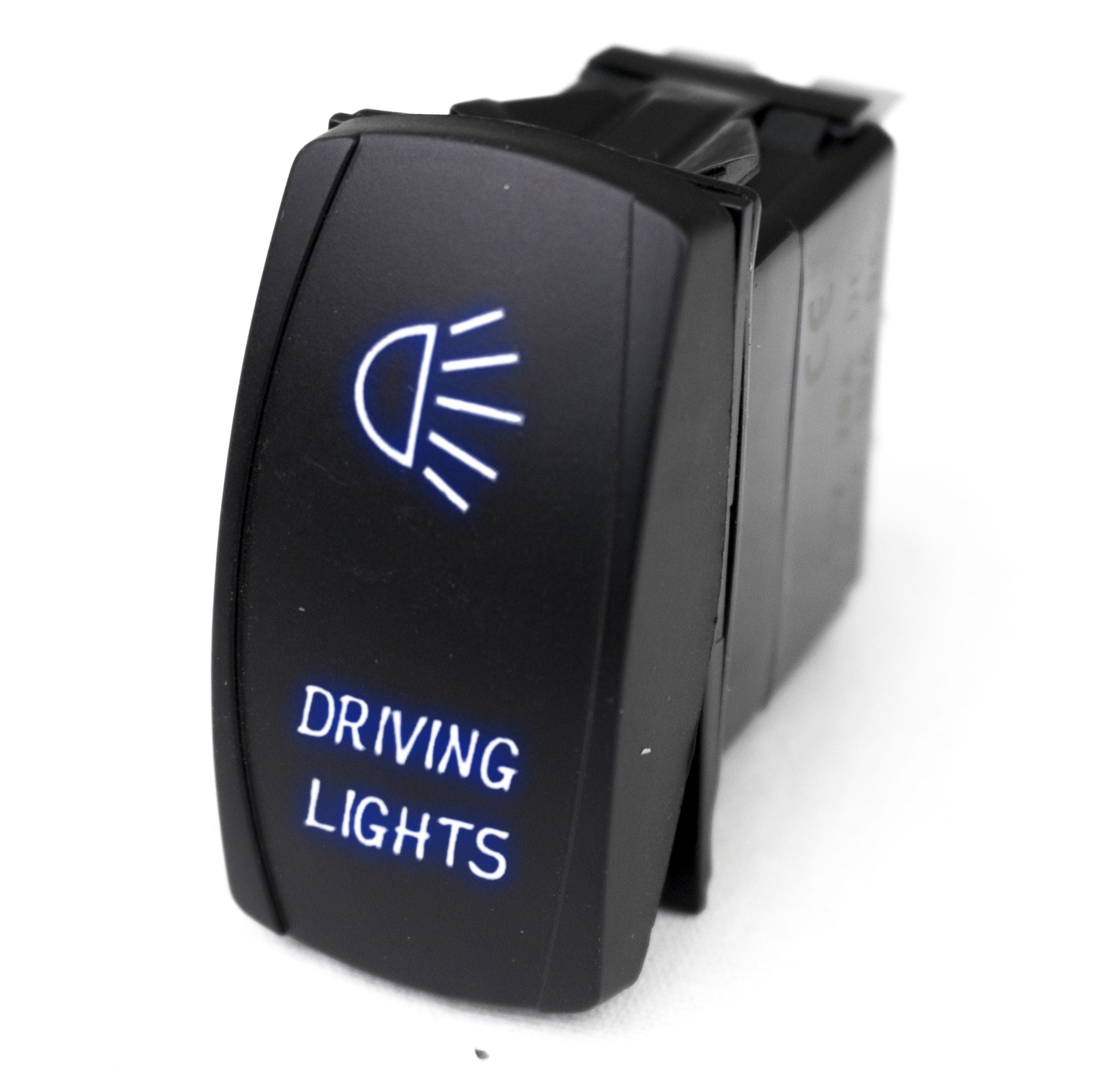 LED Rocker Switch With Blue LED Radiance Driving Lights