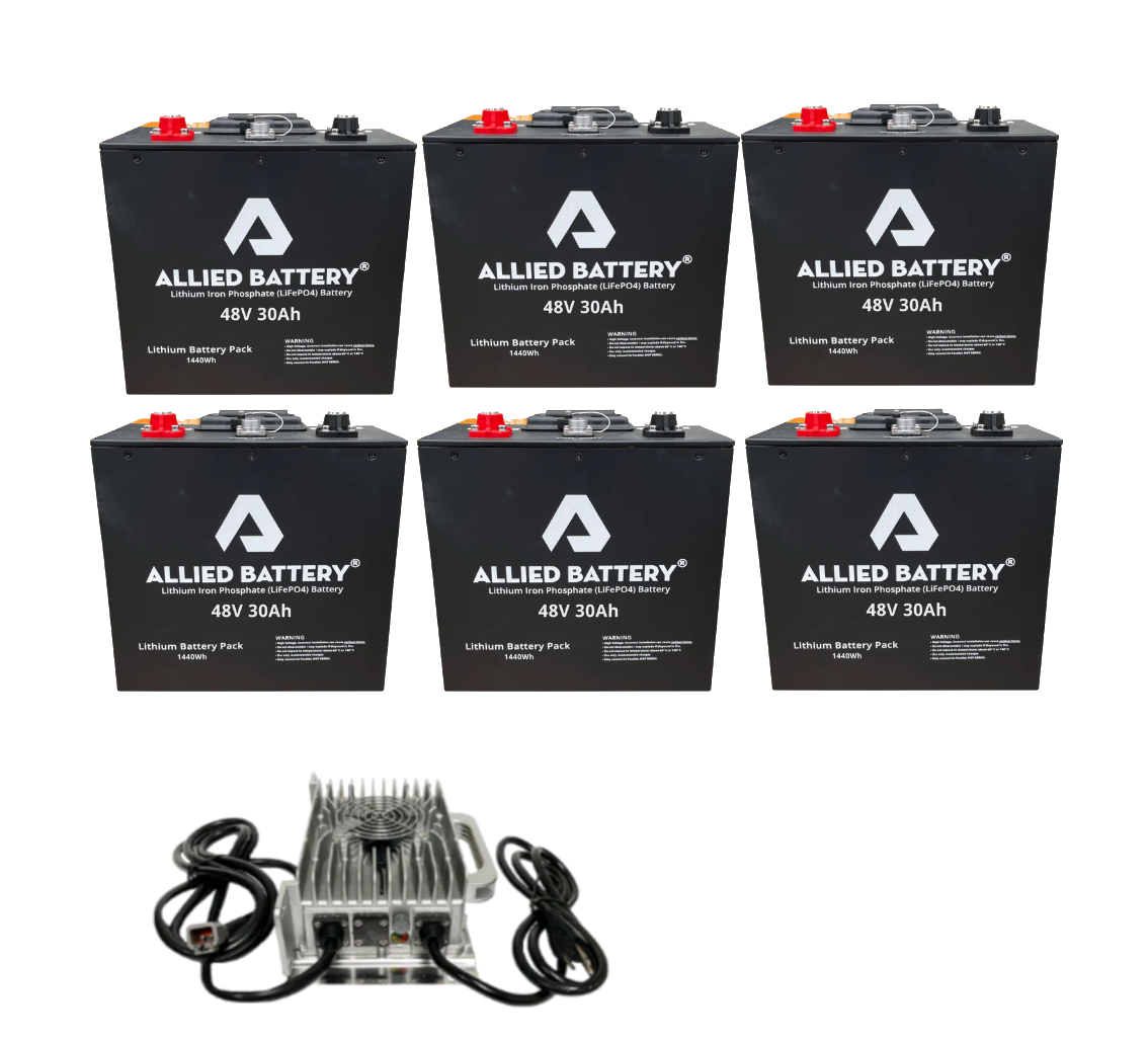 Allied Lithium Battery 48V 180V Battery Package with Bluetooth