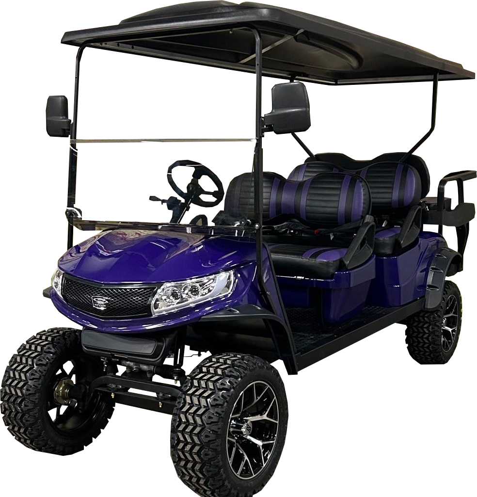 Purple Ultimate EV L6 Phoenix-Lithium Golf Cart