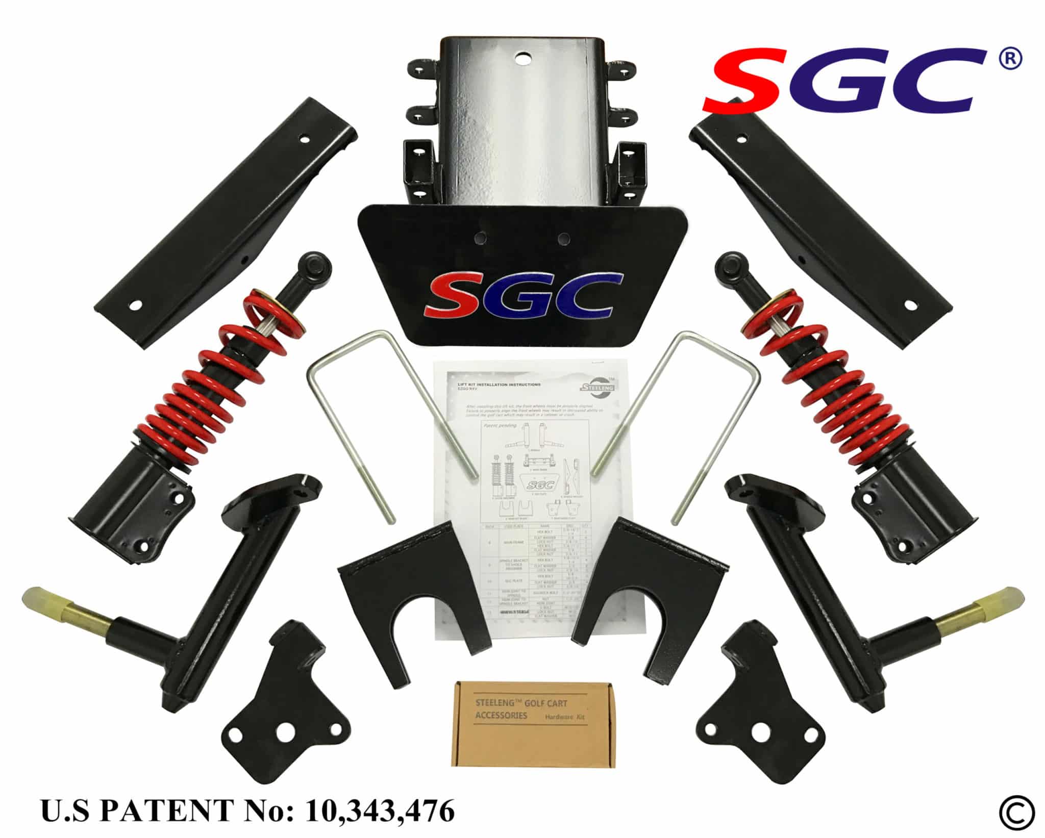 SGC 6" Heavy Duty All Terrain Suspension Lift Kit For EZGO RXV 2008-2013 Golf Cart