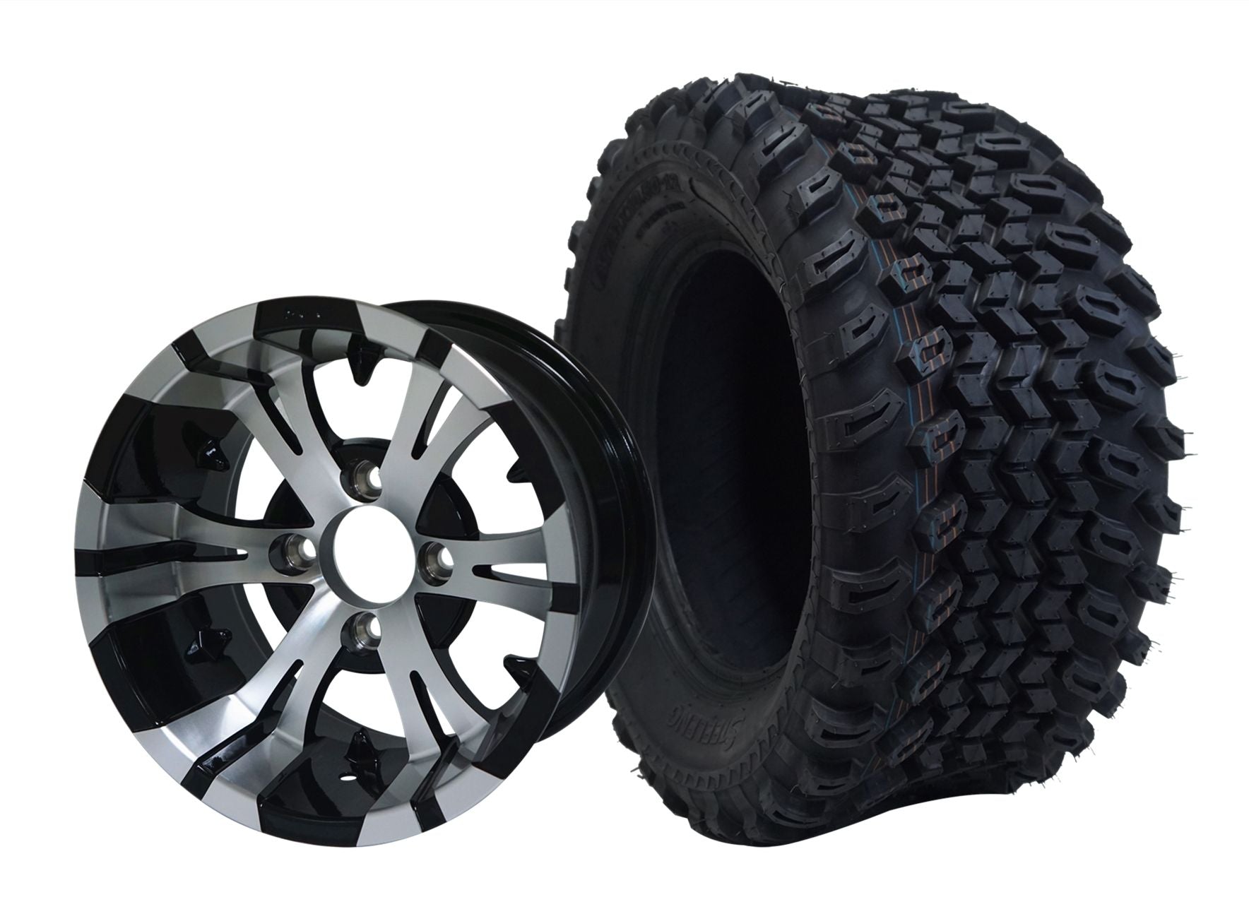 12" Vampire Machined Black Wheel & 23x10.5x12 All Terrain Tire WH1245-TR1205