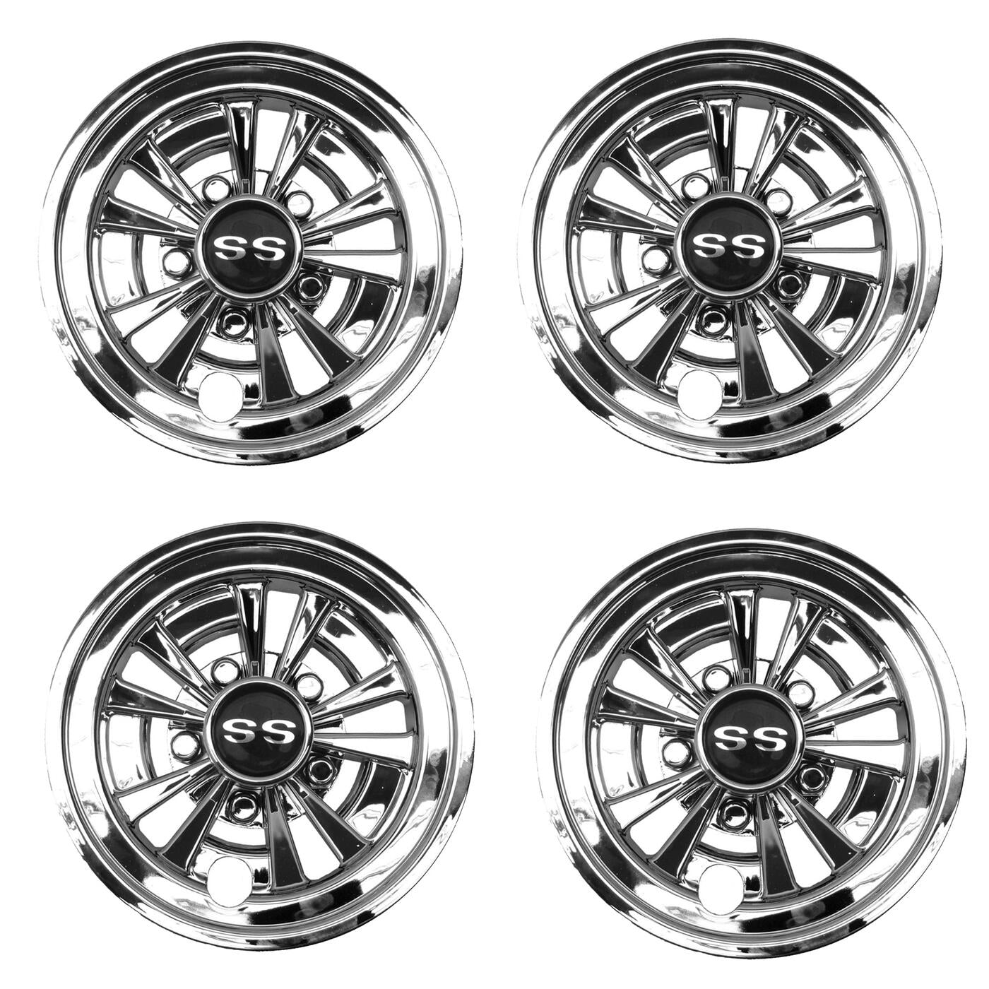 GTW 8 inch Golf Cart Wheel Covers - Set of 4 03-079