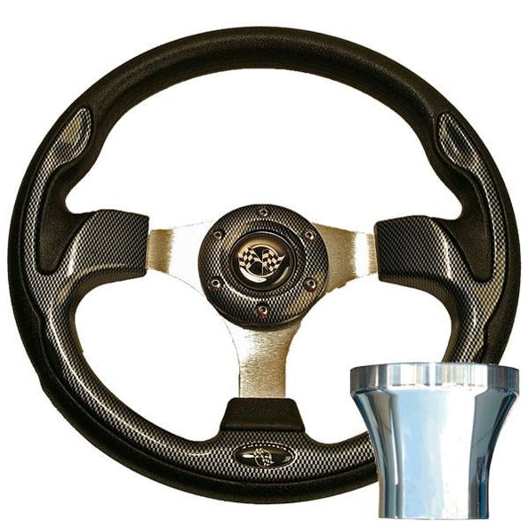 Club Car Precedent Carbon Fiber Rally Steering Wheel 06-031