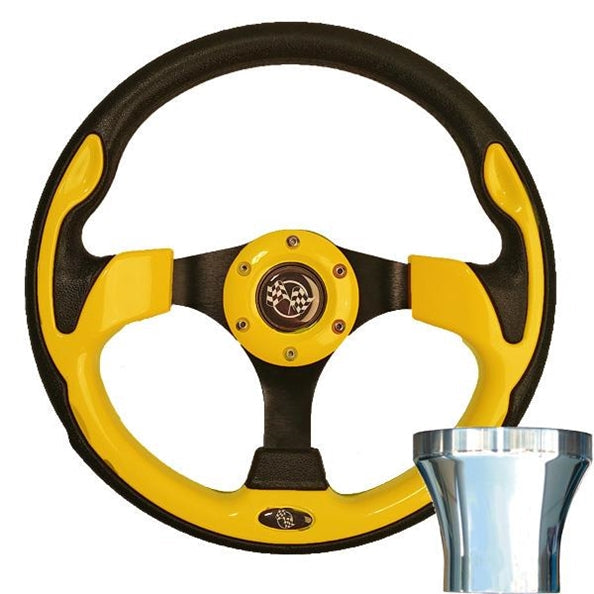 Club Car Precedent Yellow Rally Steering Wheel Kit 06-043
