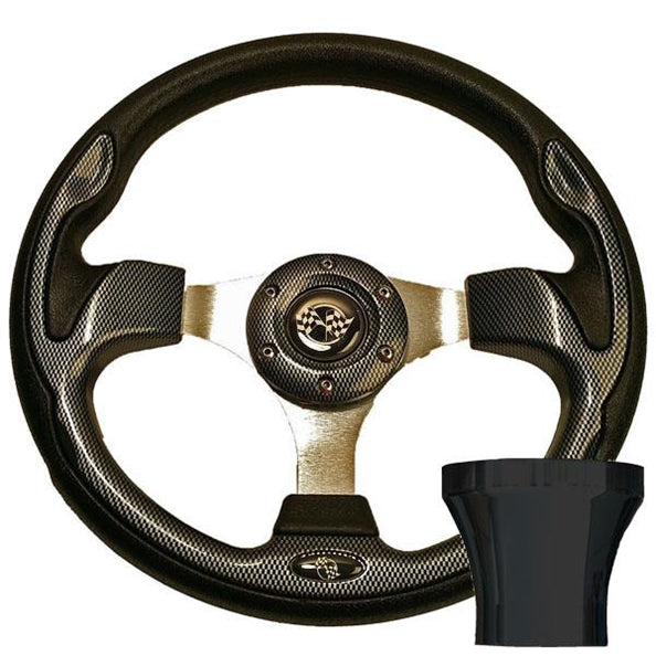 Club Car Precedent Carbon Fiber Rally Steering Wheel 06-051