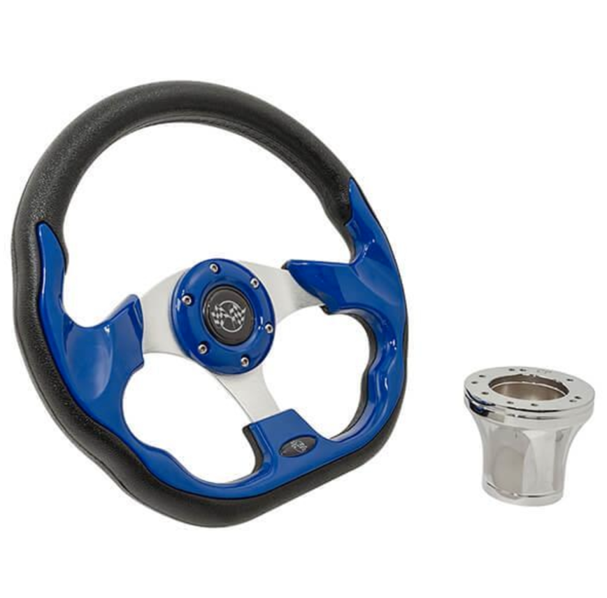 Club Car Precedent Blue Racer Steering Wheel Kit 06-075