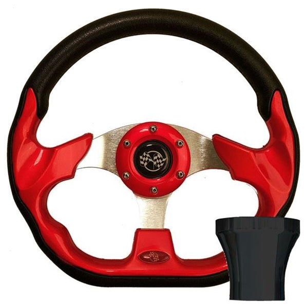 Club Car Precedent Red Racer Steering Wheel Kit 06-099