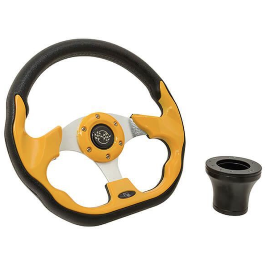 Club Car DS Yellow Racer Steering Wheel Kit 1982-Up 06-102