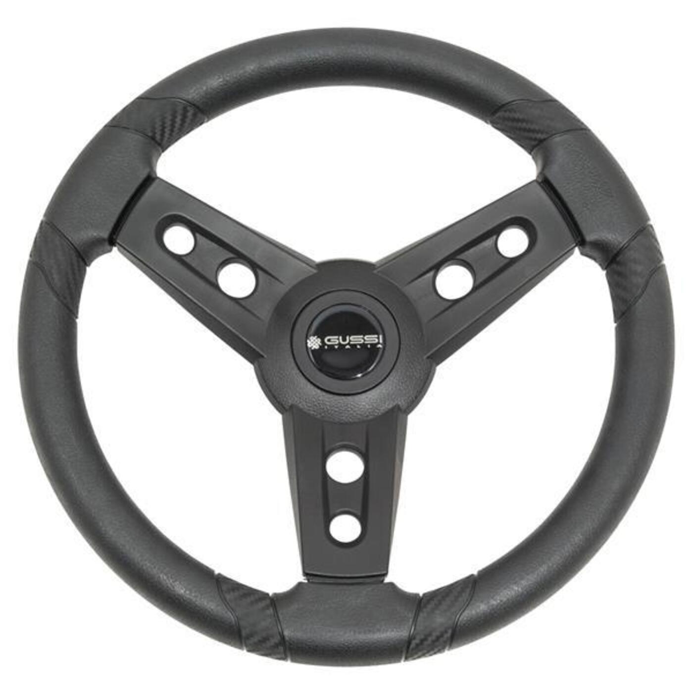 Gussi Italia Lugana Black Steering Wheel For All Club Car DS Models 06-118