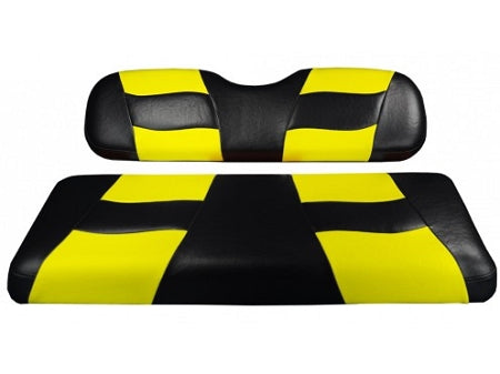 Madjax Riptide Black Yellow Two tone Genesis 150 Rear Seat Covers 10-138