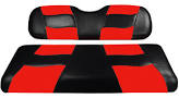 MadJax Riptide White/Red Two-Tone Club Car Precedent Front Seat Covers (Fits 2004-Up) 10-139