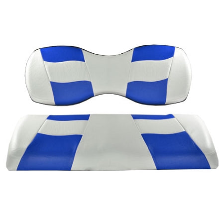 MadJax Riptide White/Blue Two-Tone Genesis 150 Rear Seat Covers 10-163
