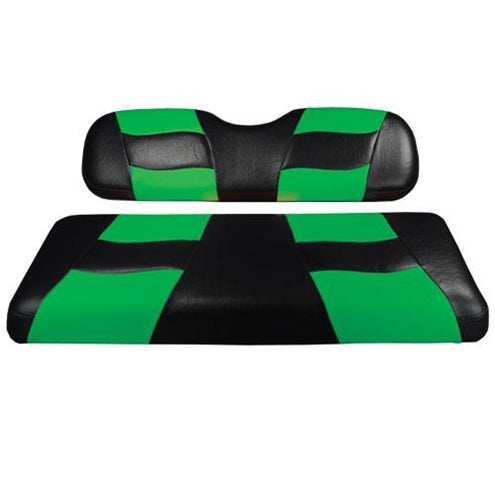 MadJax Deluxe Riptide Black/Lime Cooler Green Two-Tone Genesis 150 Seat Cushions 10-165P