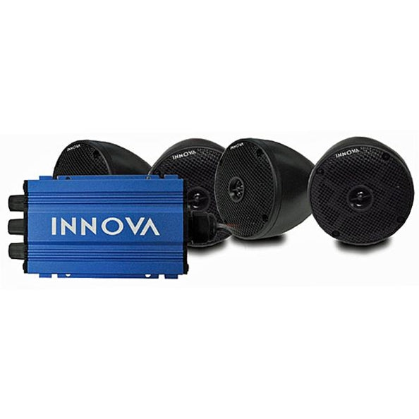 INNOVA Set of 4 Cone Speaker / Channel Mini-Amp 13-011