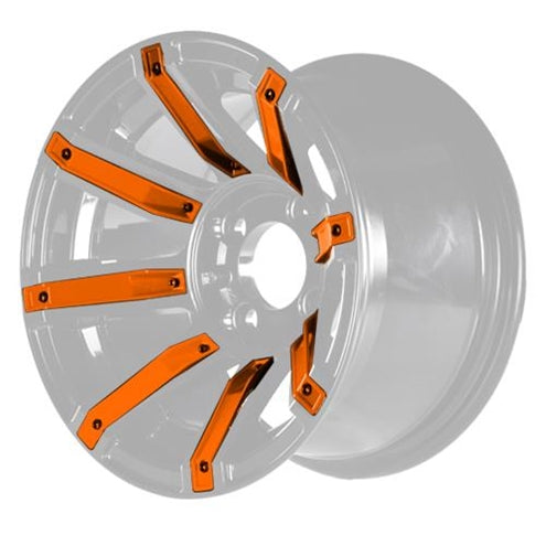 MadJax Orange Wheel Inserts for 14x7 Avenger Wheel 19-083-ORG