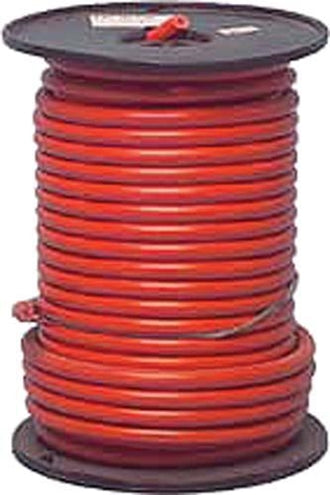100' Spool 4 Guage X 49 Strand Red Cable