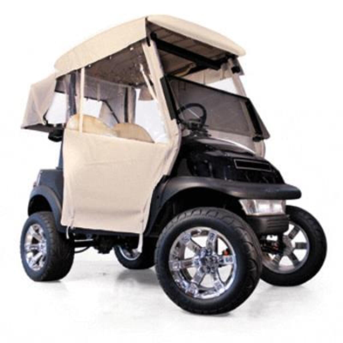 Club Car Carryall 500 Beige 3-Sided Over-The-Top Enclosure Years 2014-Up