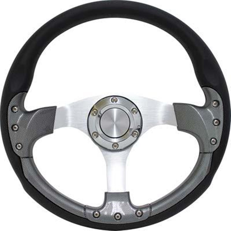 Pursuit 14" Carbon Fiber Steering Wheel With Non-Billet