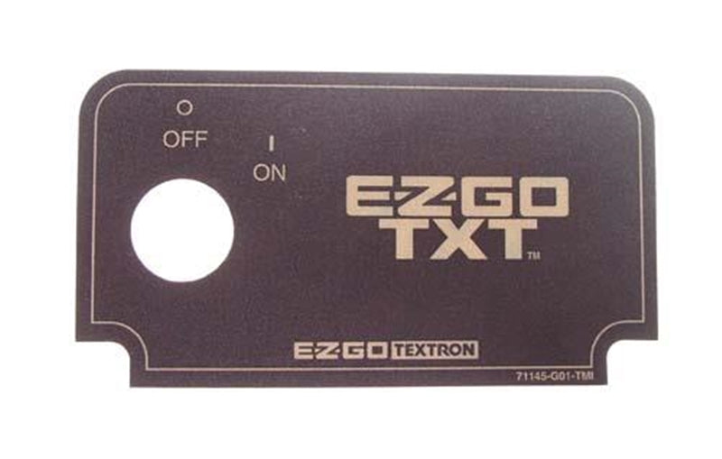 EZGO TXT Key Switch Decal 1994 to 2013
