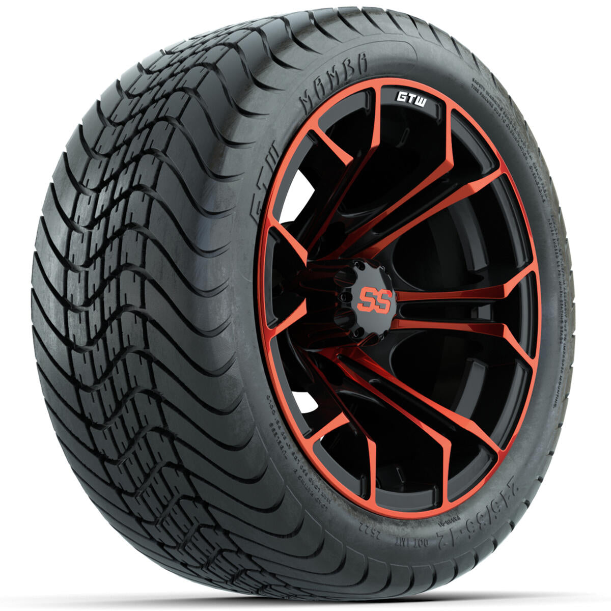 Set of 4 12"in GTW Spyder Wheels with 215/35-12"GTW Mamba Street Tires A19-655