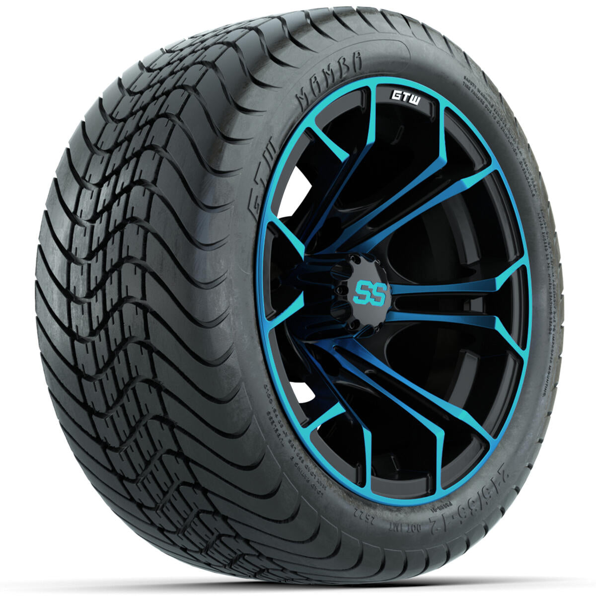 Set of 4 12"in GTW Spyder Wheels with 215/35-12"GTW Mamba Street Tires A19-662