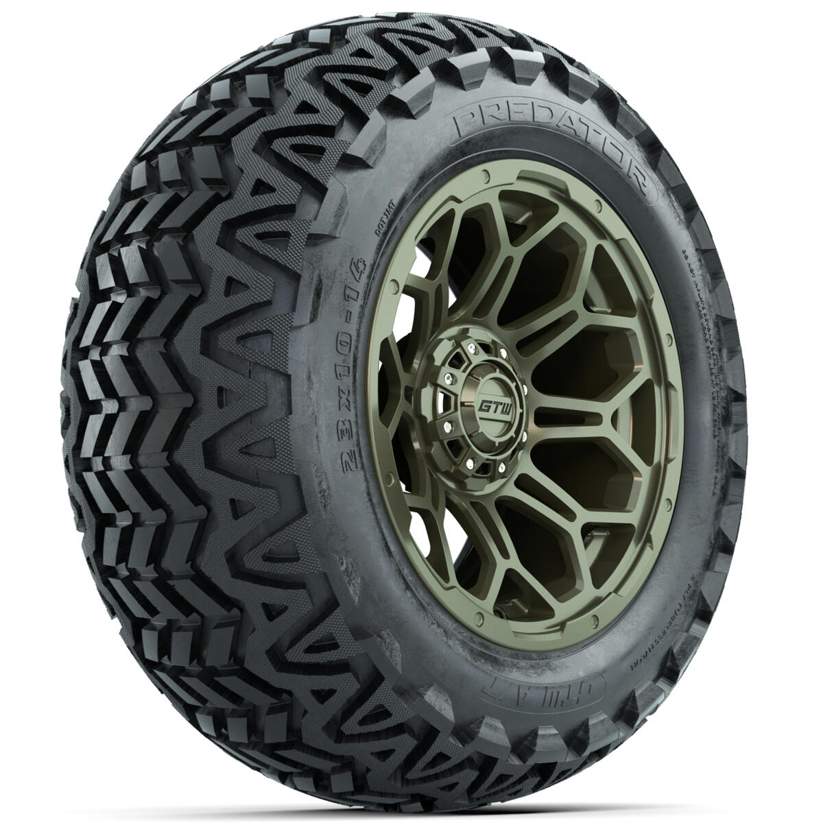 Set of 4 14"in GTW Bravo Wheels with 23x10-14"GTW Predator All-Terrain Tires A19-723