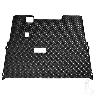 A Club Car -0175 - Floor Mat, Diamond Plate Rubber, Black,  E-Z-GO TXT 01.5+ ACC-0175