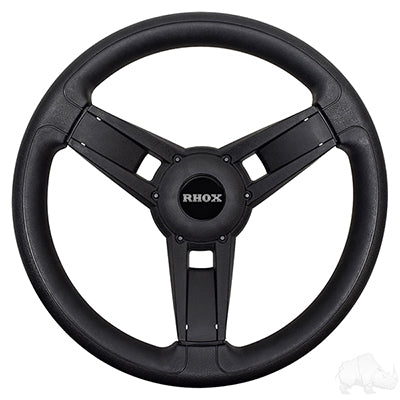 A Club Car -SW151- Club Car  - Giazza Steering Wheel, Black,  Club Car DS Hub 84+ ACC-SW151-CC