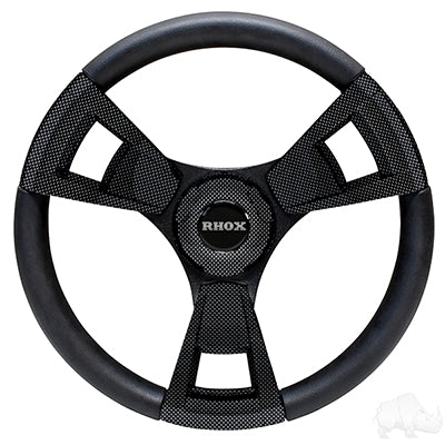 Fontana Steering Wheel, Carbon Fiber, Club Car Tempo, Onward, Precedent Hub ACC-SW154-CP
