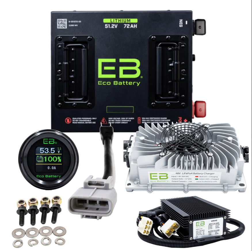 Eco Lithium Battery Complete Bundle for G19/G22 51V 72Ah - Cube B-3533
