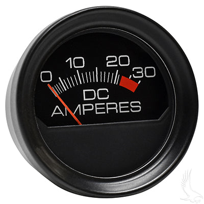 Ammeter, 30A Round, E-Z-GO Chargers CGR-062